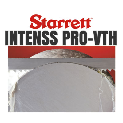 Starrett Intenss Pro-VTH cutting through metal