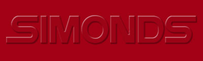 Simonds logo all red